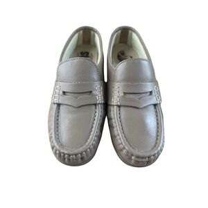 SAS Women Taupe Leather Penny Loafers Handsewn Comfort Shoes Size 4 M G6870422